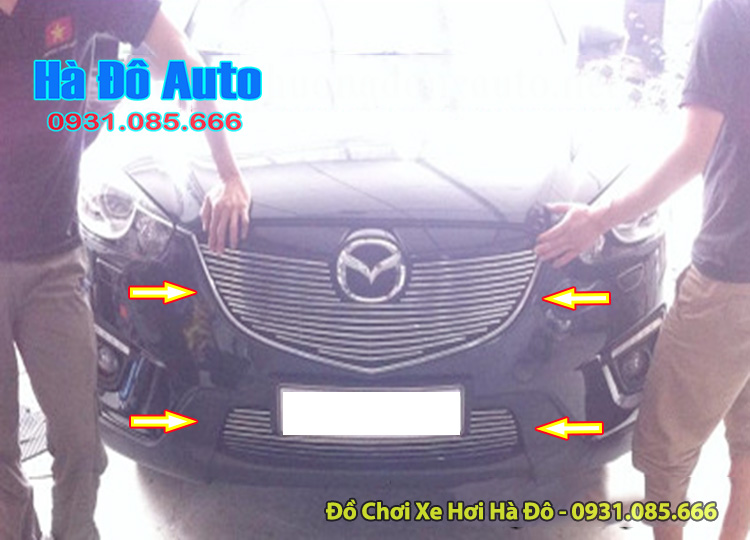 Ốp Mặt Ca Lăng Mazda CX5 2013 2014 2015 Kiểu Thanh Ngang