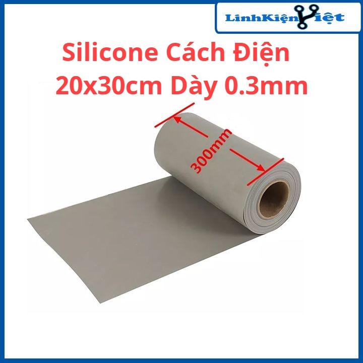 Tấm silicon cách điện kích thước 20x30cm dày 0.3mm