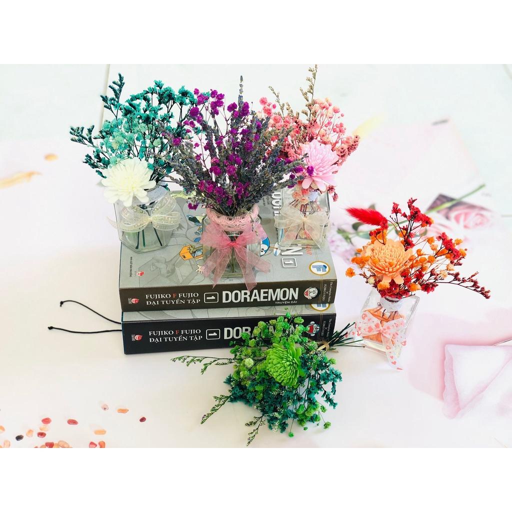 Lọ hoa thủy tinh khô - Hoa trang trí nhà cửa, phòng làm việc - Decor chụp ảnh.