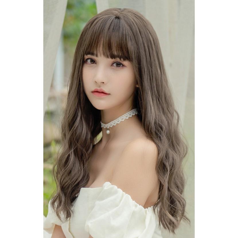 Tóc Giả Bấm Xù Mái Thưa