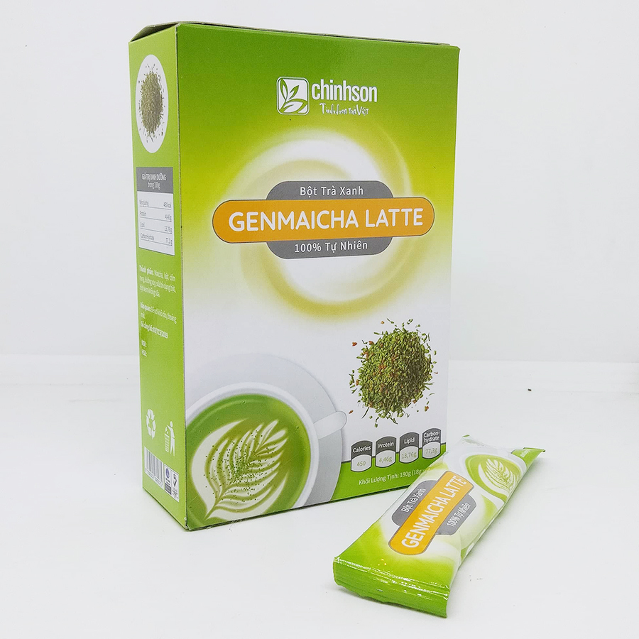 Bột Trà Xanh Genmaicha Latte 180g