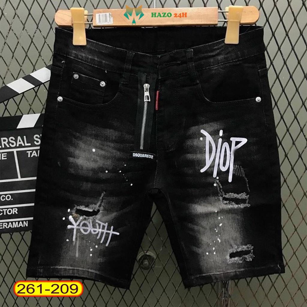 Quần Short Jeans Nam Chất liệu Co dãn Cao cấp Thời trang Trẻ trung cực hot