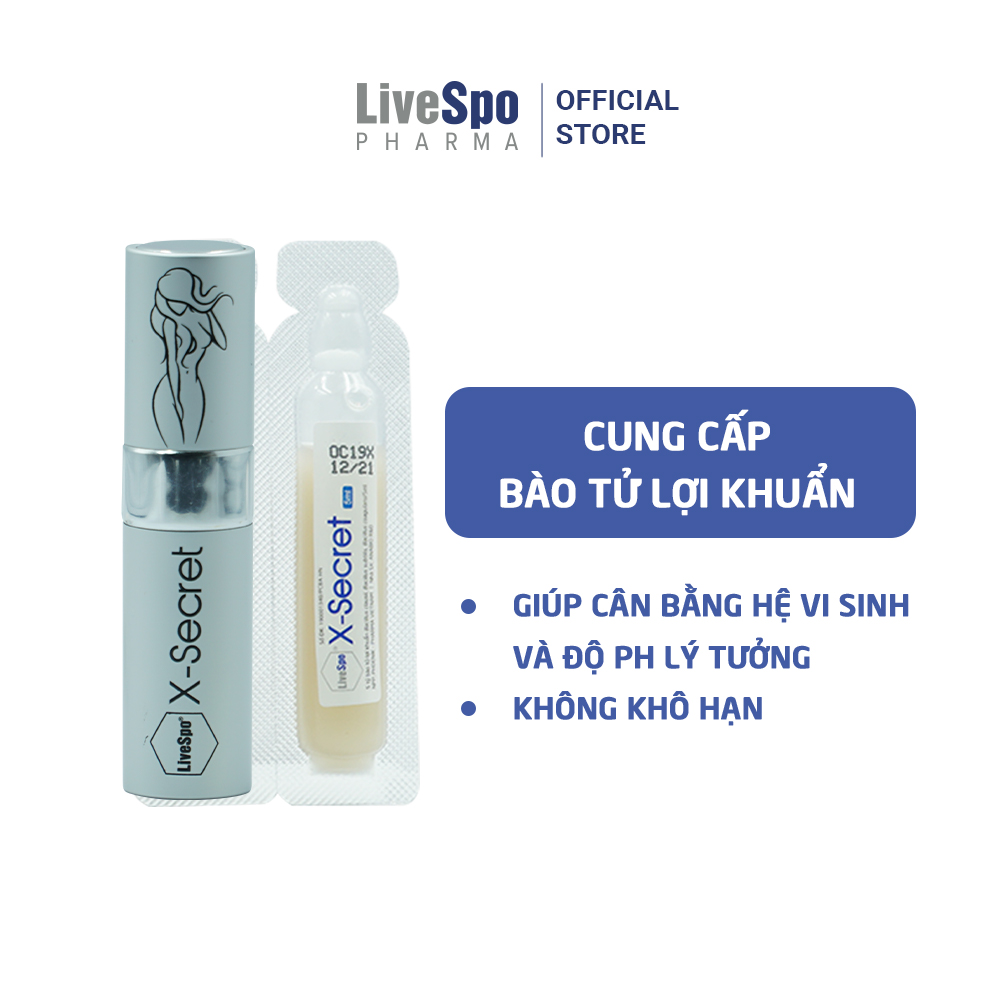 Dung dịch vệ sinh phụ nữ dạng xịt LiveSpo XSecret hỗ trợ khử mùi và cân bằng PH vùng kín