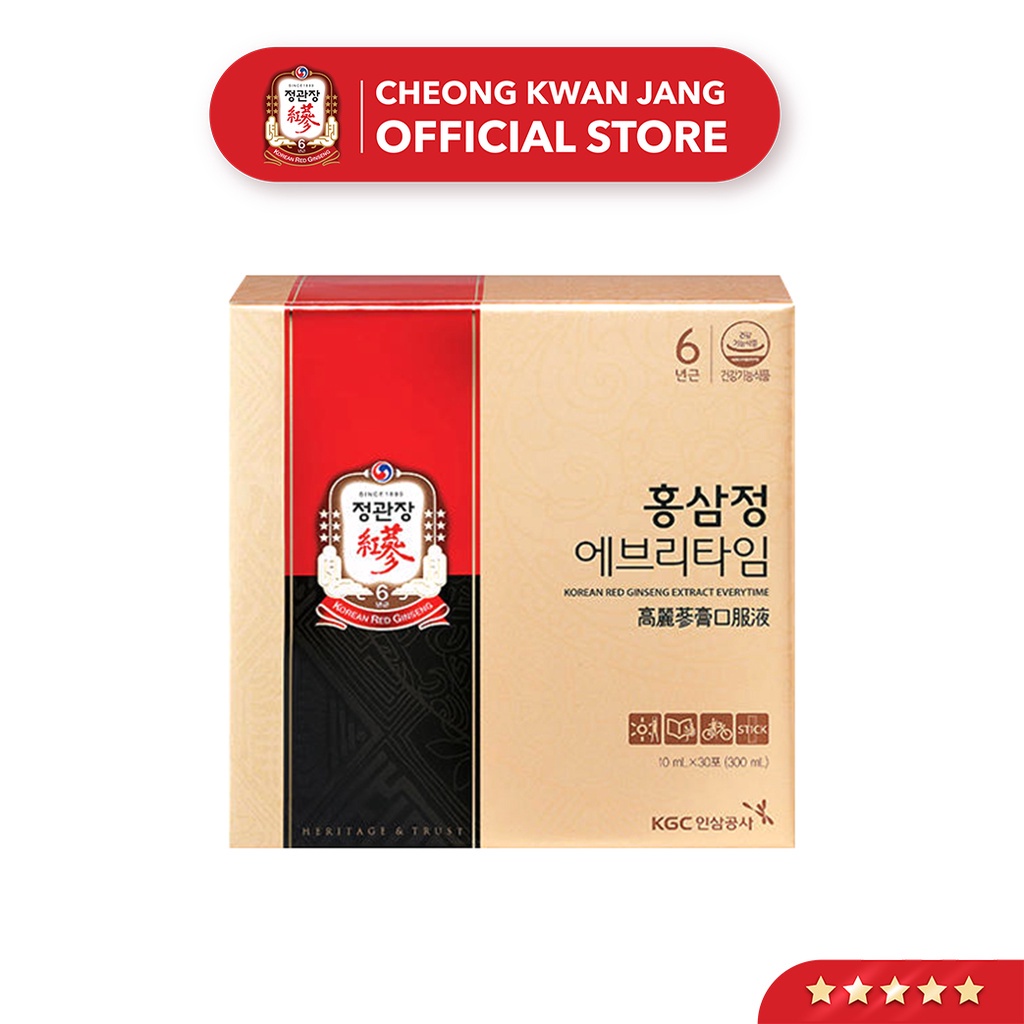 Tinh Chất Hồng Sâm Pha Sẵn KGC Cheong Kwan Jang EveryTime Original (10 ml x 10 gói)