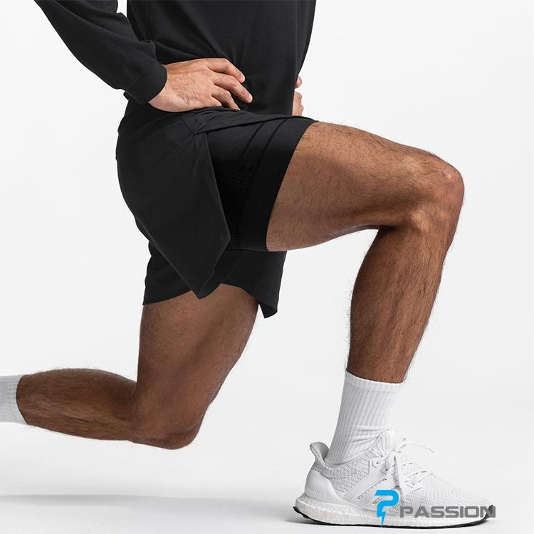 Quần short thể thao 2 lớp có túi trong ASRV Z248