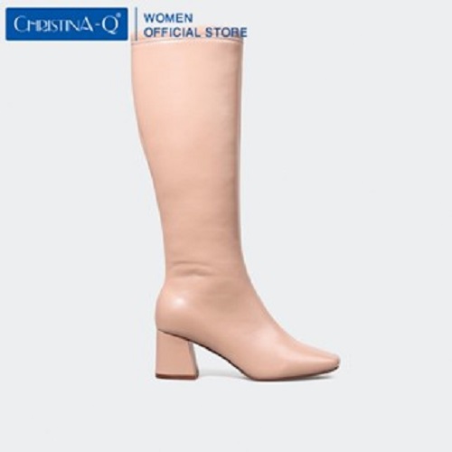 Giày boots nữ mũi vuông ChristinA-Q BOV010