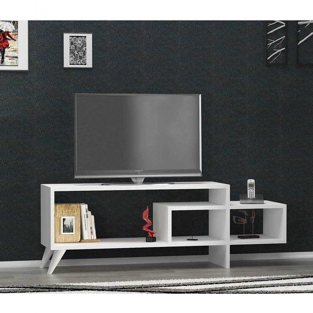 Kệ tivi gỗ hiện đại SMLIFE Tooya  | Gỗ MDF dày 17mm chống ẩm | D120xR30xC42cm