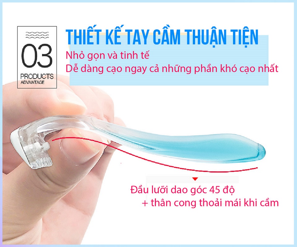 Set 2 dao cạo Thân Nhựa Kai Bikini Line Razor 4901331011641