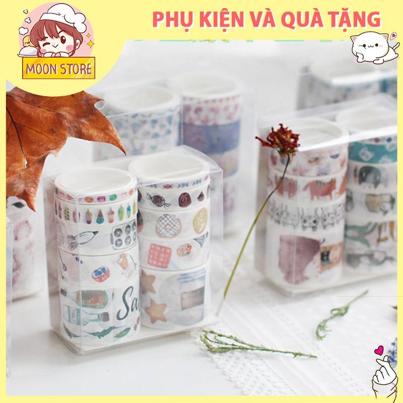 Hộp 10 Cuộn Băng Keo Dễ Thương mẫu mới