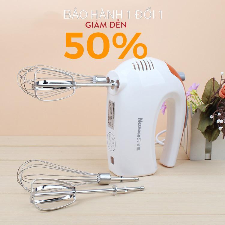 Máy đánh trứng cầm tay, Máy Đánh Trứng Netmego N38D-534 300W. Máy Đánh Trứng Nhào Bột Cầm Tay Đa năng Netmego N38D-534