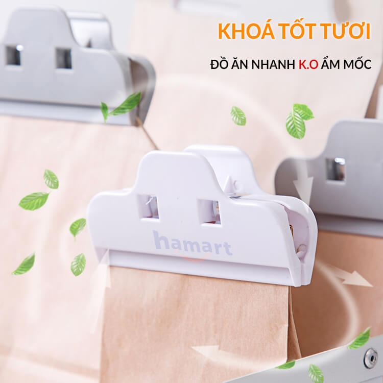 Kẹp Miệng Túi Thực Phẩm 10cm Kẹp Túi Snack Đồ Ăn Nhanh Niêm Phong Gói Chống Ẩm Mốc Tiện Lợi