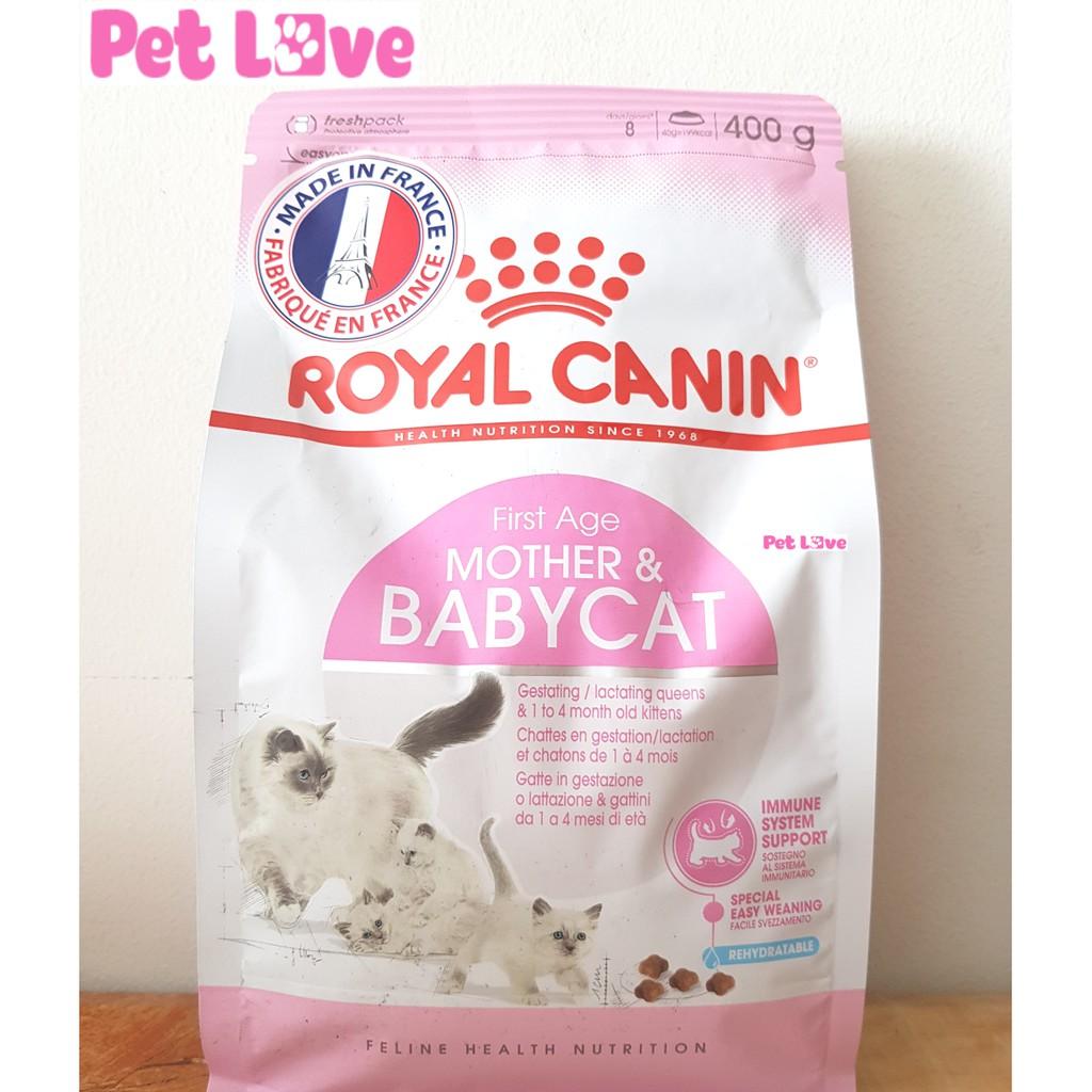 Thức ăn hạt Royal Canin cho mèo mẹ và mèo con (gói 400g)