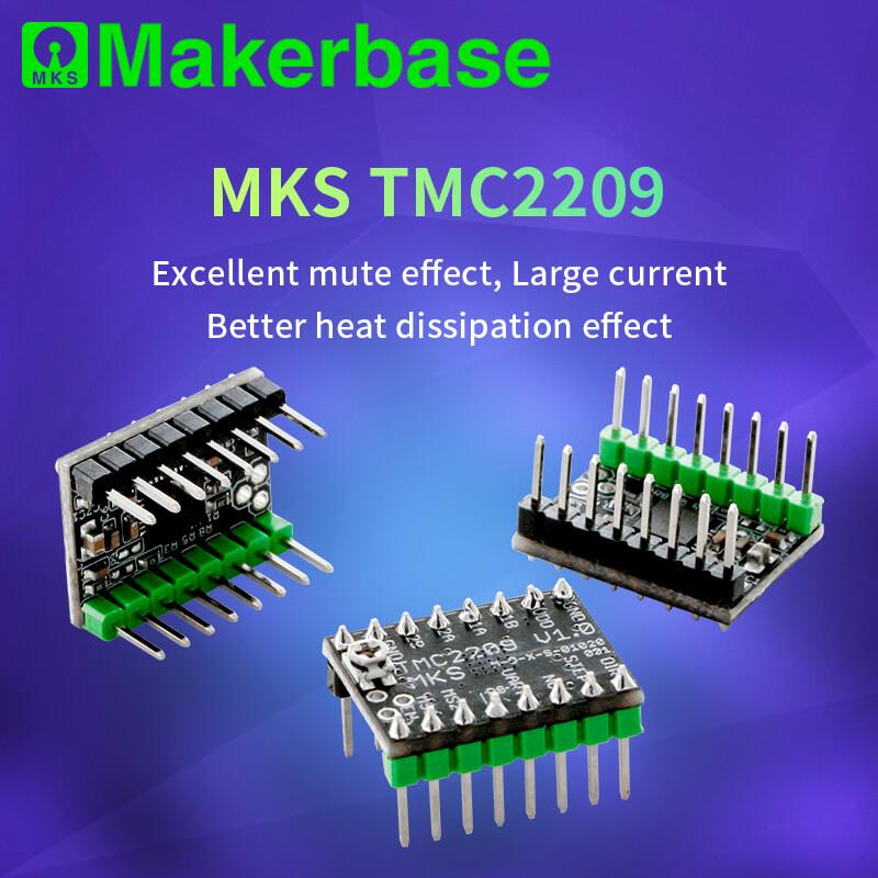 MAKERBASE MKS TMC2209 2209 Bước lái xe máy kéo 3D Máy in 3D Phần 2.5A UART ULTRA Im lặng cho SGEN_L GEN_L Robin Nano