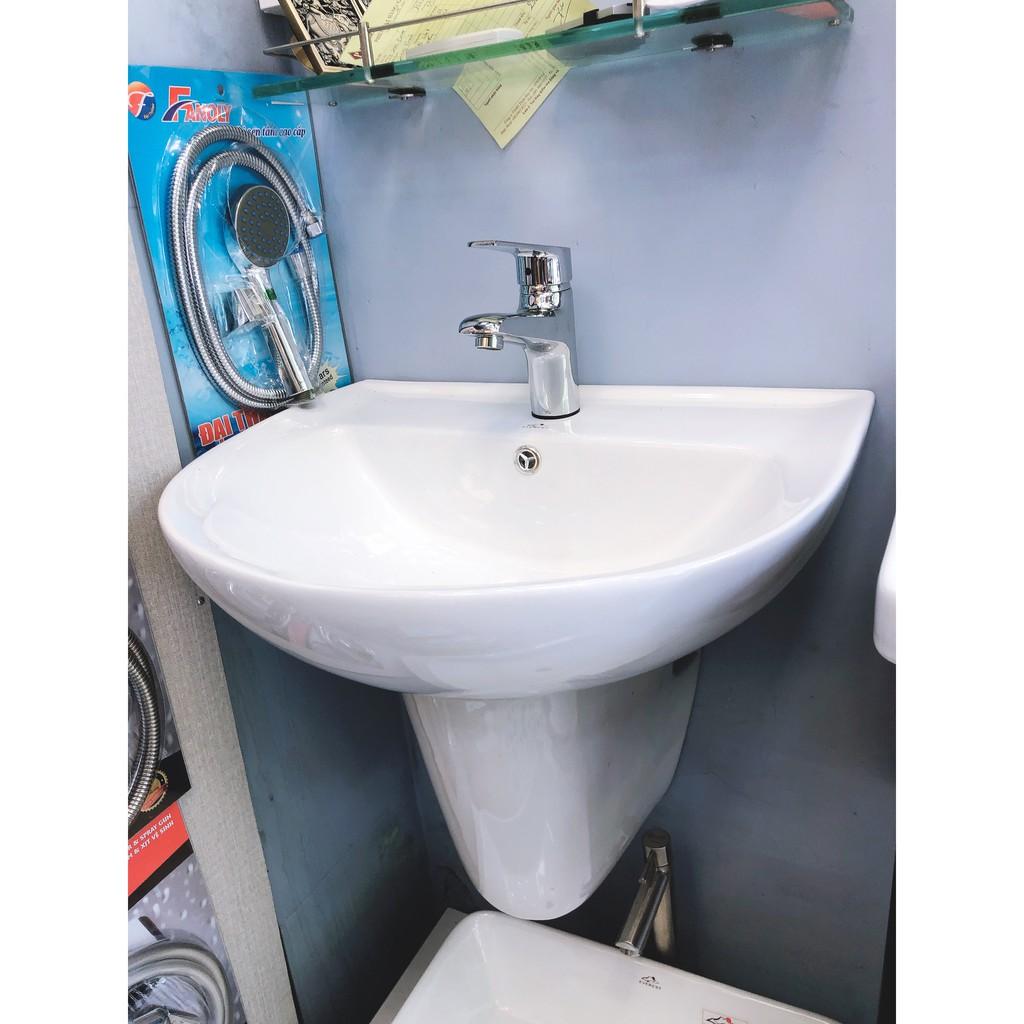 Lavabo treo tường công nghệ tráng men nano cao cấp