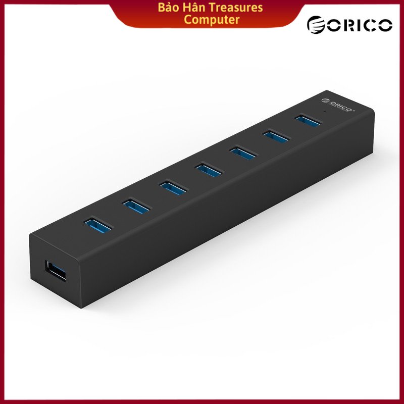 Bộ chia USB HUB 7 cổng USB 3.0 - Orico H7013-U3-AD - Hàng Chính Hãng