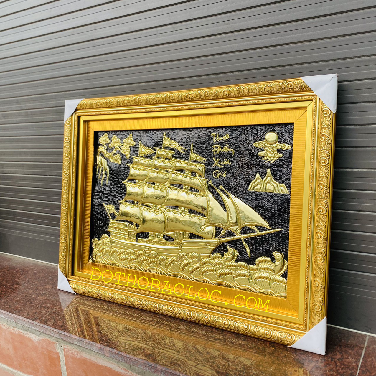 Tranh Thuận Buồm Xuôi Gió Bằng Đồng Cao 55cmx75cm