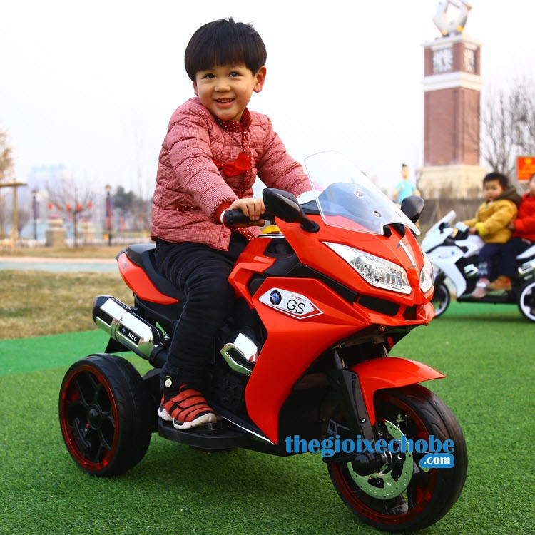 Xe máy điện trẻ em NEL-R1200GS cho bé 3-10 tuổi - xe máy điện