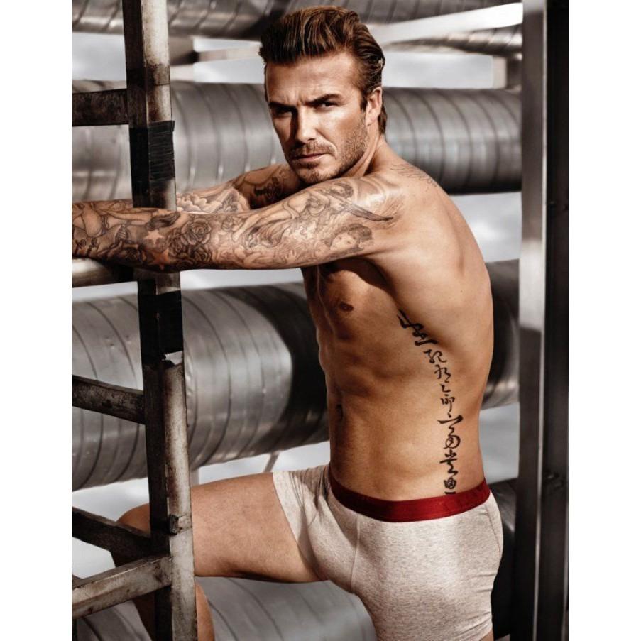 Combo 5 tấm hình xăm dán tattoo cao cấp 10x20cm HÀNG CHỮ TRÊN NGƯỜI DAVID BECKHAM (Quà tặng kèm: 1 hình xăm dán rất đẹp!