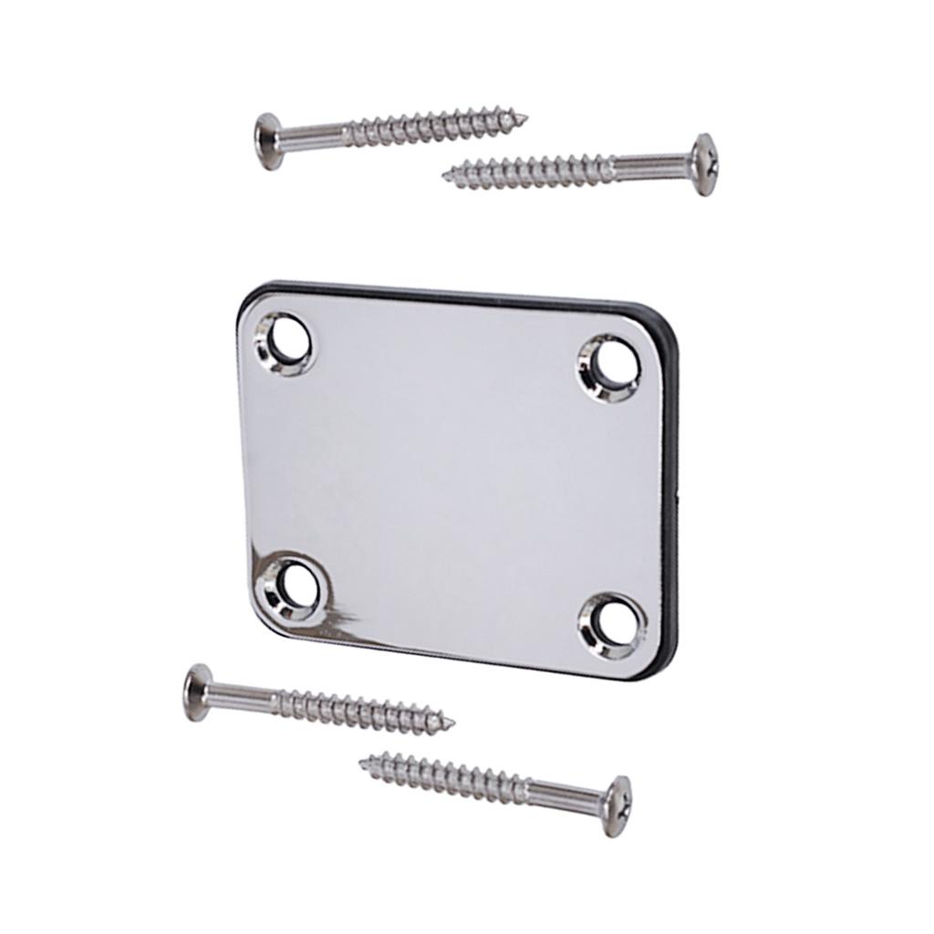 1 Set Guitar Neck Plate For Electric Guitar Bass Replacement