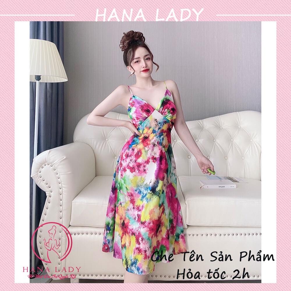 Váy ngủ lụa quyến rũ - Đầm ngủ sexy cao cấp kèm mút ngực dáng dài gợi cảm