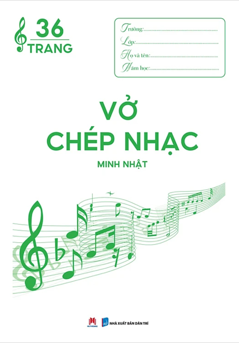 Vở Chép Nhạc 36 Trang - Bìa Xanh Lá_HH