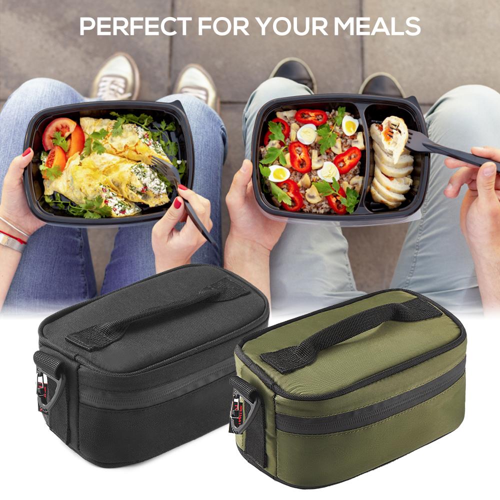 Lunchbox Insulated Bag Small Lunch Bag Thermal Lunch Box Portable Food Container Cooler Bag for Picnics Beach Day Trips