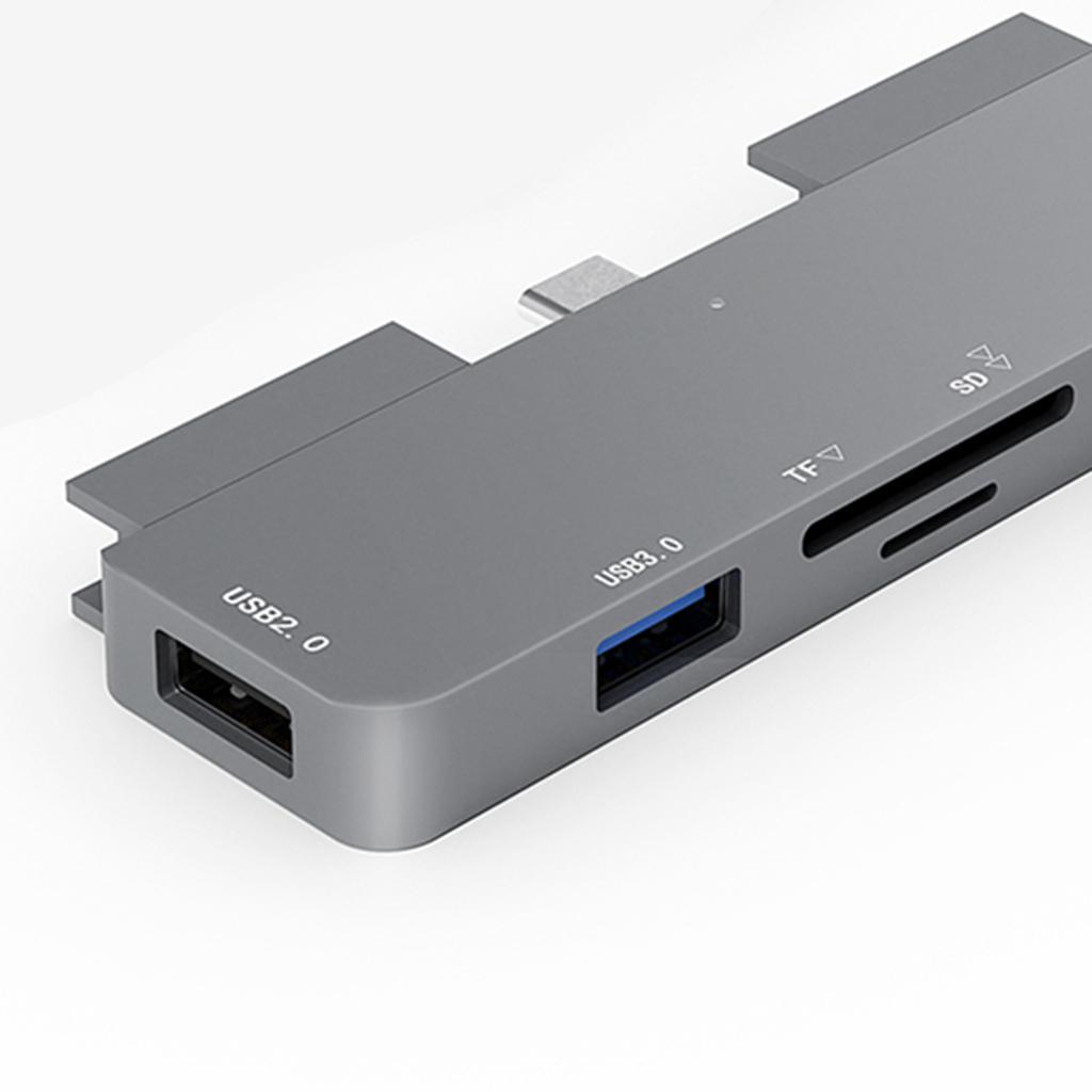 C Hub,7 in 1 USB C Adapter with Gigabit Ethernet Port, PD Type C Charging Port,