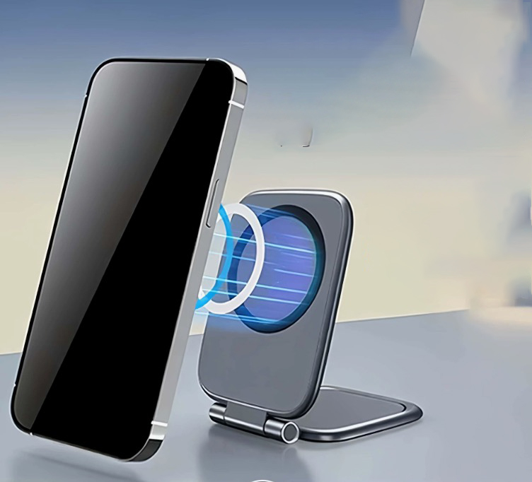 Giá đỡ điện thoại ô tô từ tính siêu mỏng, giá đỡ điện thoại nam châm siêu mạnh xoay 360 độ gấp gọn -  Hàng chính hãng