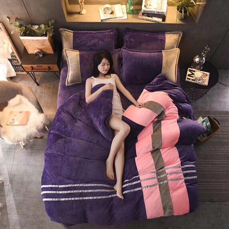 BỘ CHĂN GA NỈ NHUNG