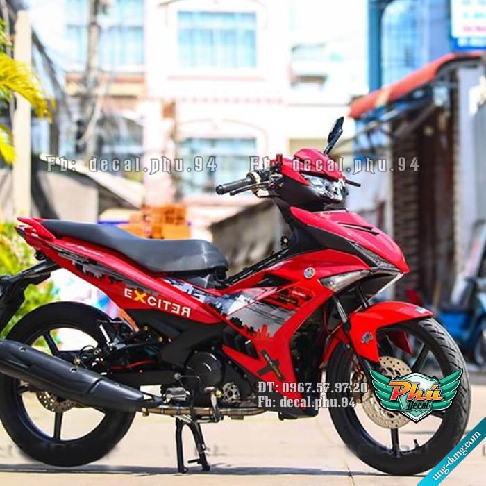 Tem rời Exciter 150 tem 2020 CITY đỏ