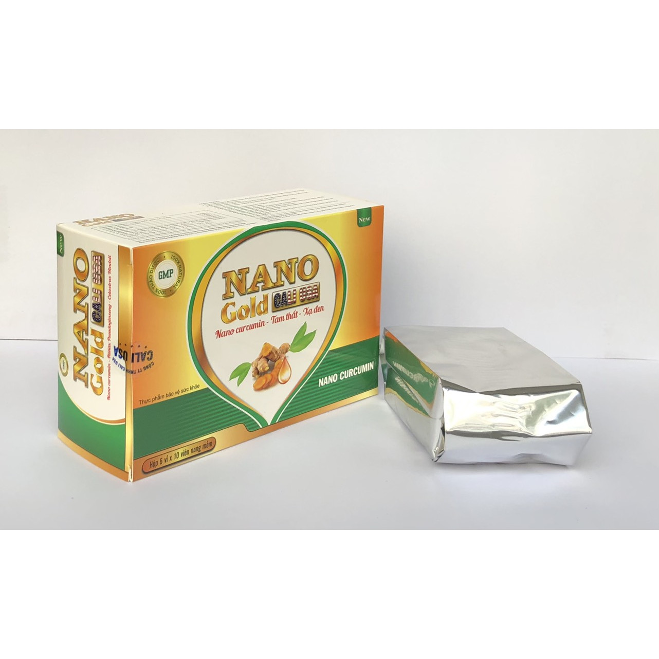 Nano Gold Calusa - Nghệ Hộp 60 viên