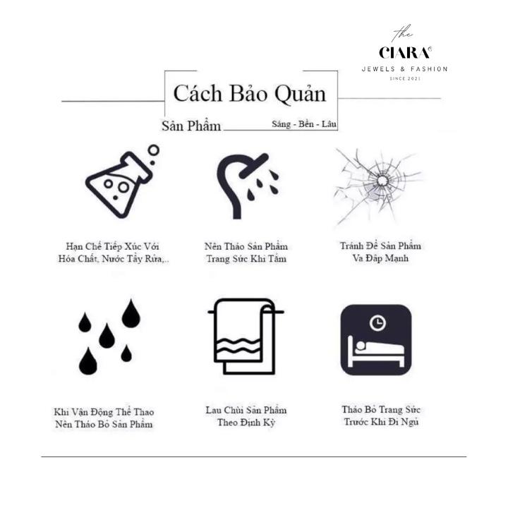 Dây Chuyền Nữ̂̃ Dây Chuyền Mạ Vàng 18K Cao Cấp CIARA Đính Đá Kiểu Dáng Tinh Xảo, Sang Trọng - D0012
