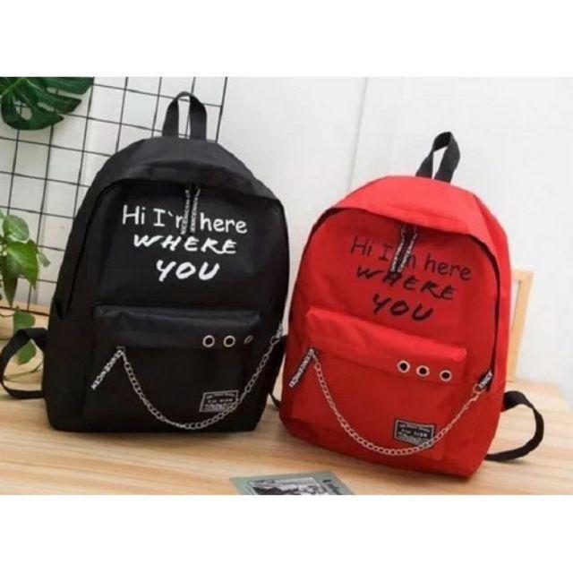 Cặp đi học cho nam và nữ kèm quà từ shop