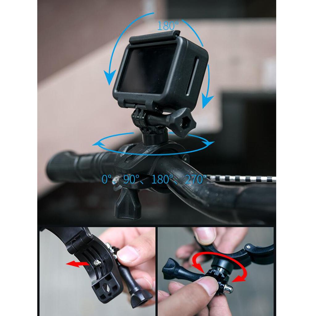 Motorcycle Bike Handlebar Mount Camera Holder Clip For DJI Osmo Action