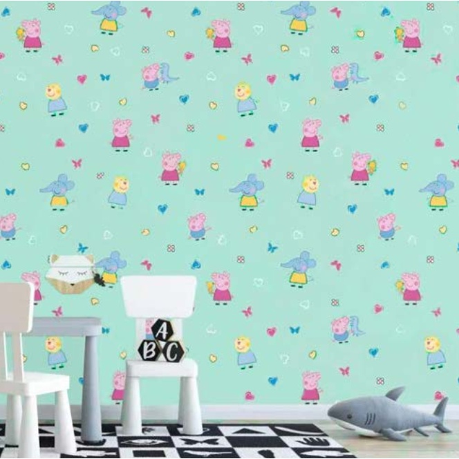 Combo 10 mét giấy dán tường, decal dán tường trang trí nhà cửa ĐỘNG VẬT XANH khổ 45cm