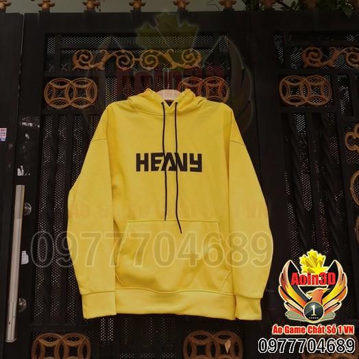 Áo Team Heavy Hoodie Vàng - Combo Áo + Nón Heavy,XXXL ~ 85kg