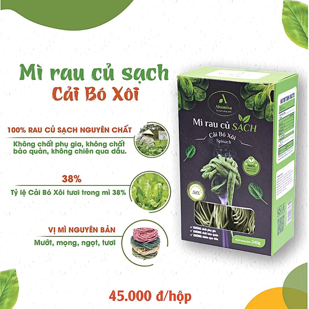 Mì rau củ sạch cải bó xôi 240g