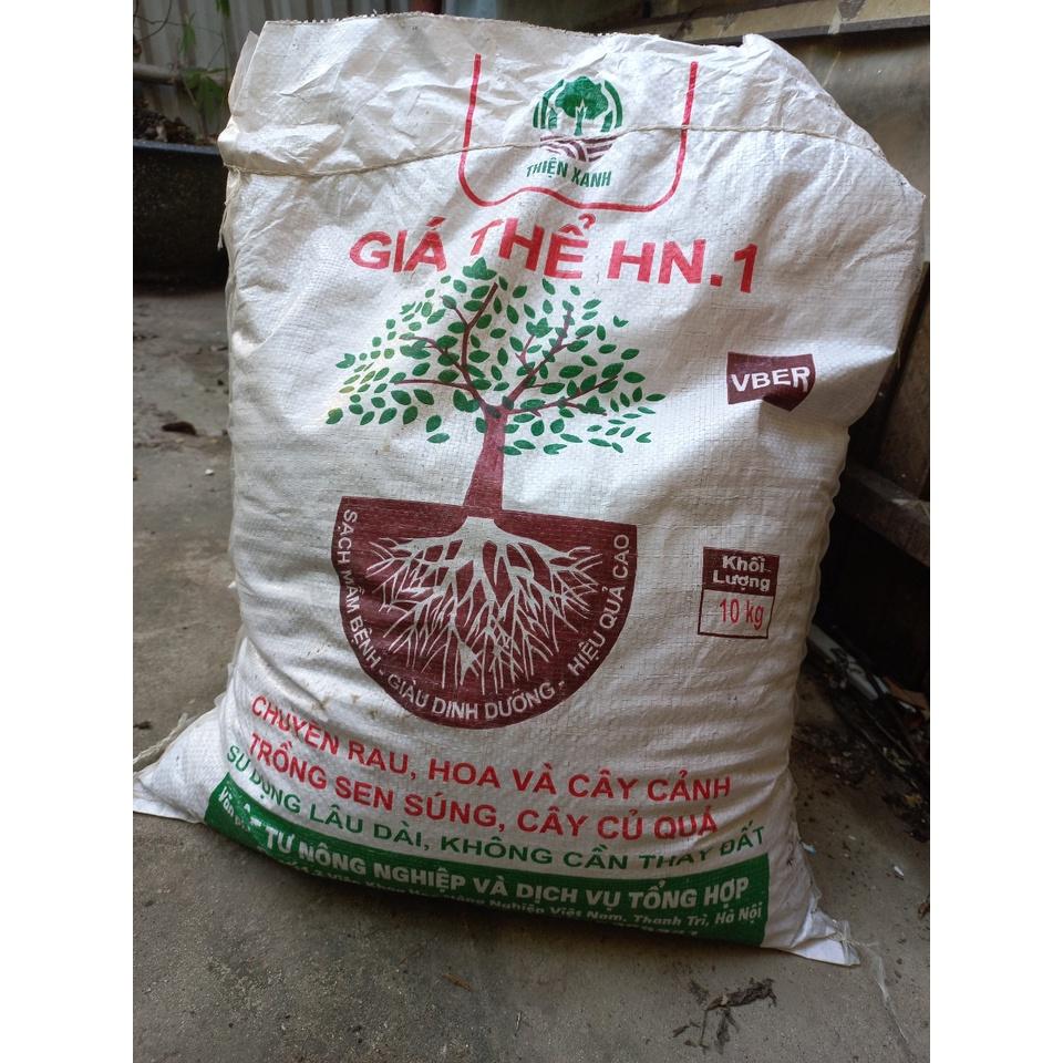 10kg đất trồng cây giá thể HN1 sạch tơi xốp, chuyên trồng rau, cây cảnh, cải tạo đất trồng, Ken Garden