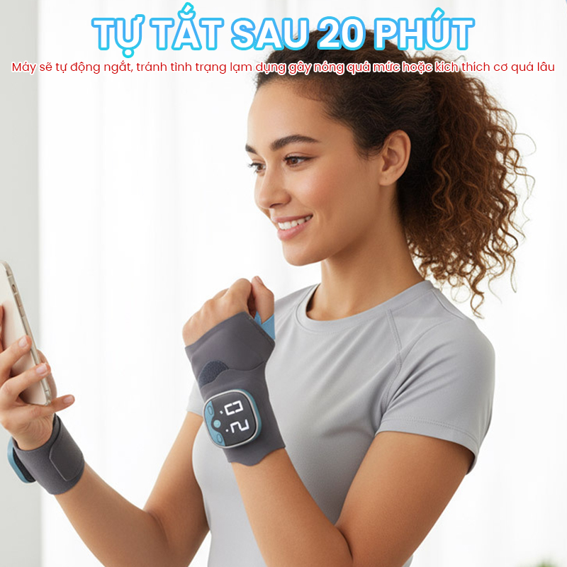 Băng quấn cố định kết hợp massage cổ tay XY-02 - Giải pháp bảo vệ và phục hồi cổ tay khỏi chấn thương, căng cơ