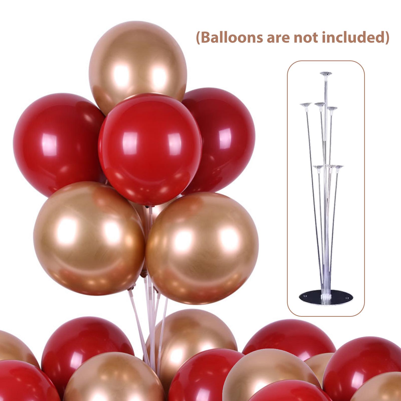 Balloon Holder Stand Balloon Stand Kit Table Desktop Balloon Holder with 7 Balloon Sticks Birthday Wedding Party Decor