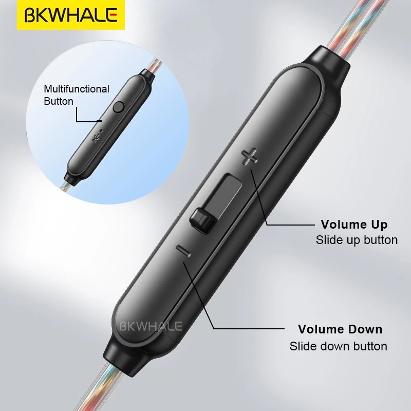 Tai nghe cao cấp có dây type C Bkwhale 8D Âm thanh vòm Bass Micrô khử tiếng ồn - miếng lót chuột