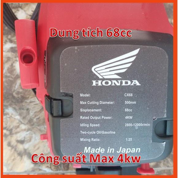 Máy cưa xích chạy xăng CX68 Honda 68cc cưa gỗ ưu việt hơn husqvarna oshima yamaha _ Nhật Việt official