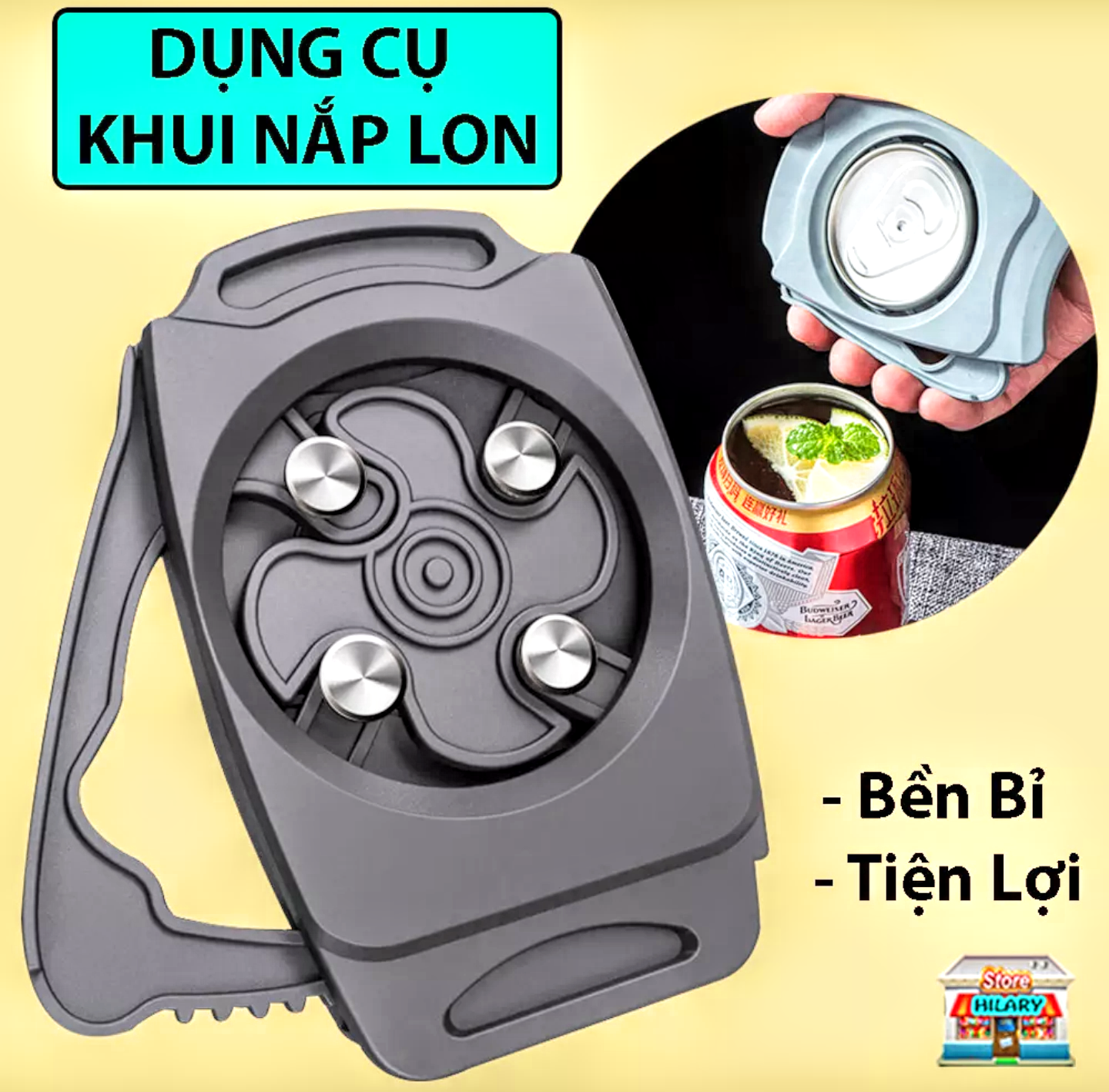 DỤNG CỤ KHUI MỞ NẮP HỘP LON BIA NƯỚC NGỌT CẦM TAY ĐA NĂNG TIỆN DỤNG MẪU MỚI HÀNG CHUẨN