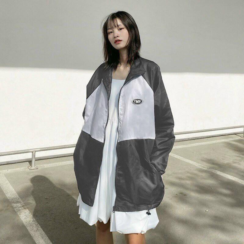 Áo Khoác Dù TMS LOGO MIDSIDE Nam Nữ Ulzzang Unisex Form Rộng Bomber 7zia Jacket - SHOPMAP