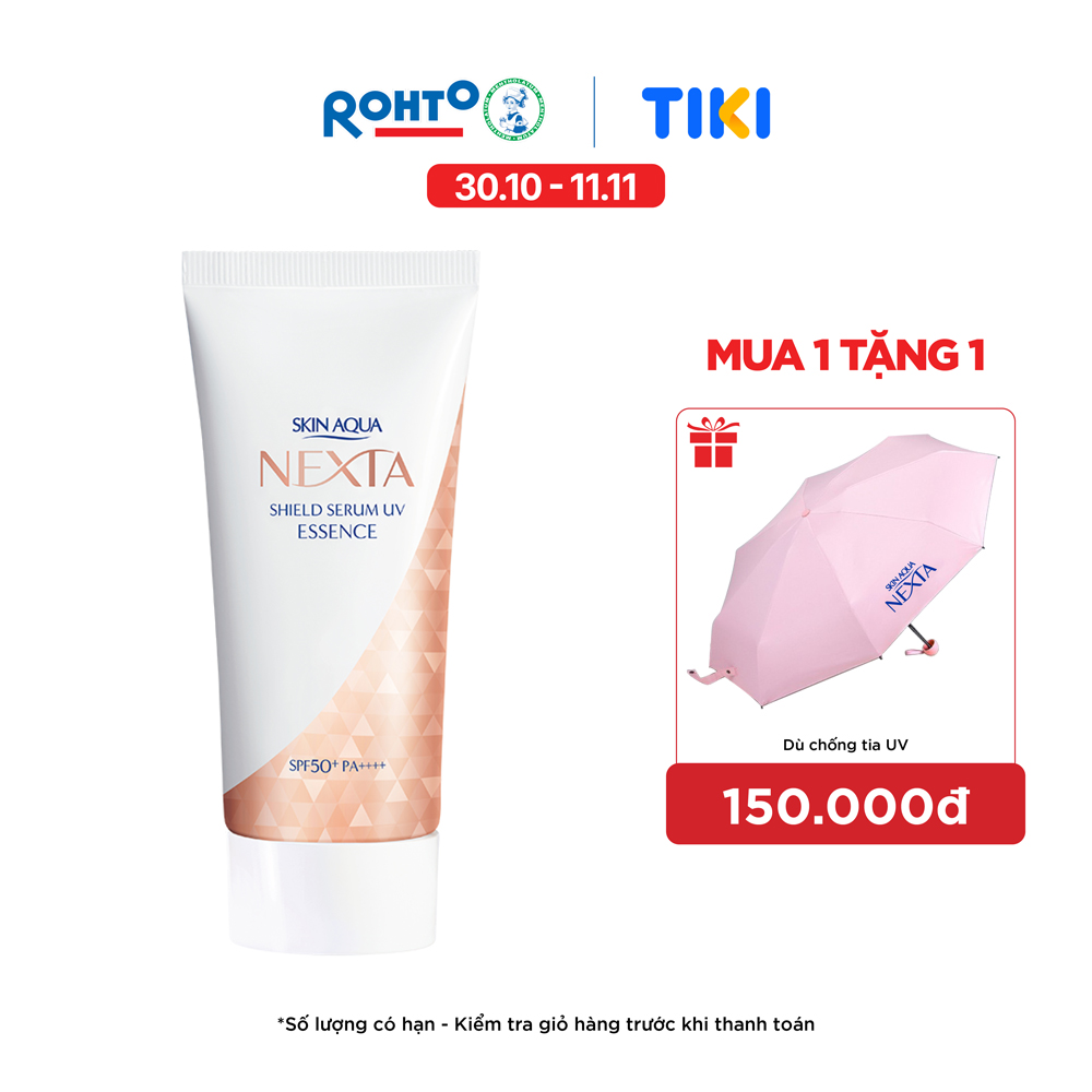Serum chống nắng ngăn sạm, nám da Skin Aqua Nexta Shield Serum UV Essence SPF50+ PA++++ 50g ( dạng tinh chất)