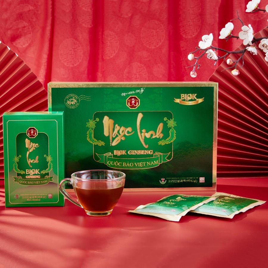 Nước Uống Sâm Ngọc Linh - Quốc Bảo Việt Nam - Hộp Quai Xách (70ml x 15 gói)