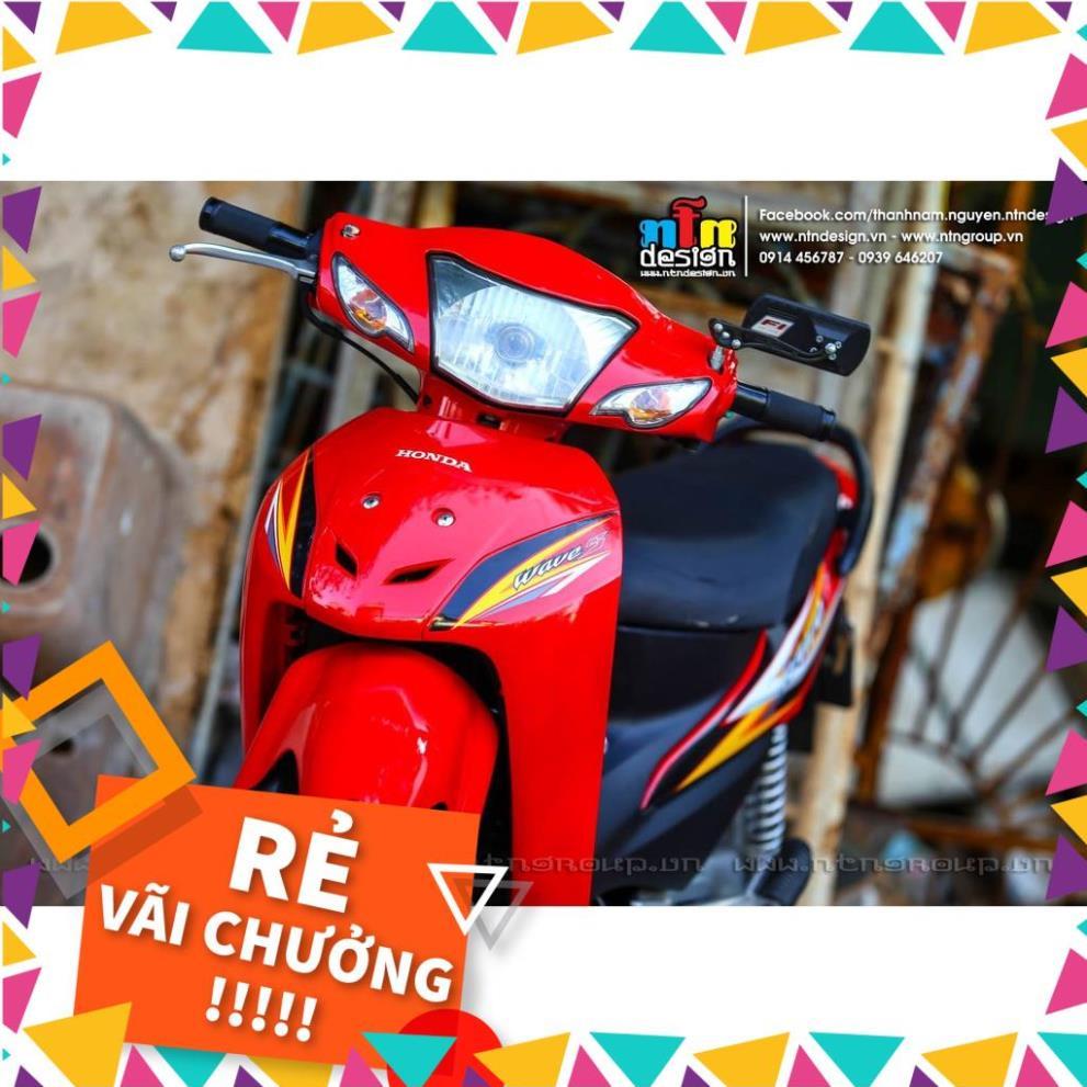 Tem Rời Wave 100 Mẫu Chữ S Đỏ Đen Vàng
