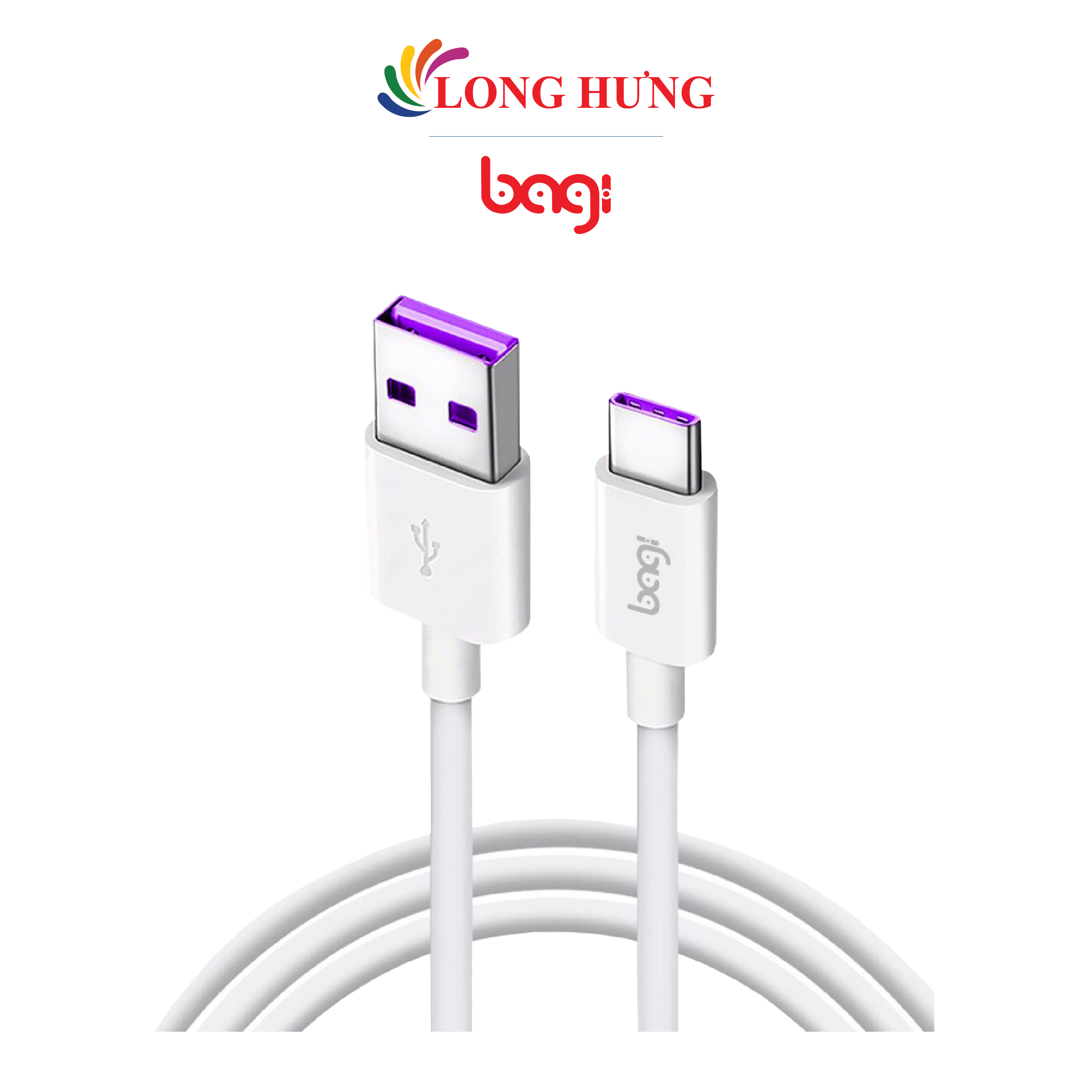 Cáp USB Type-C Bagi 45W 5A TC100-5A - Hàng chính hãng