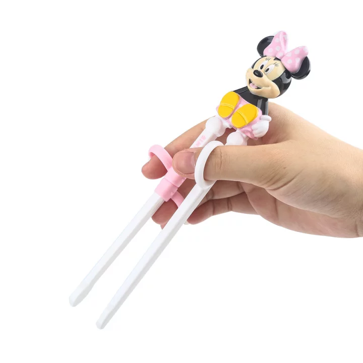 Đũa tập ăn hình chuột Minnie màu hồng nổi 3D cho bé gái - 58VNDM2296