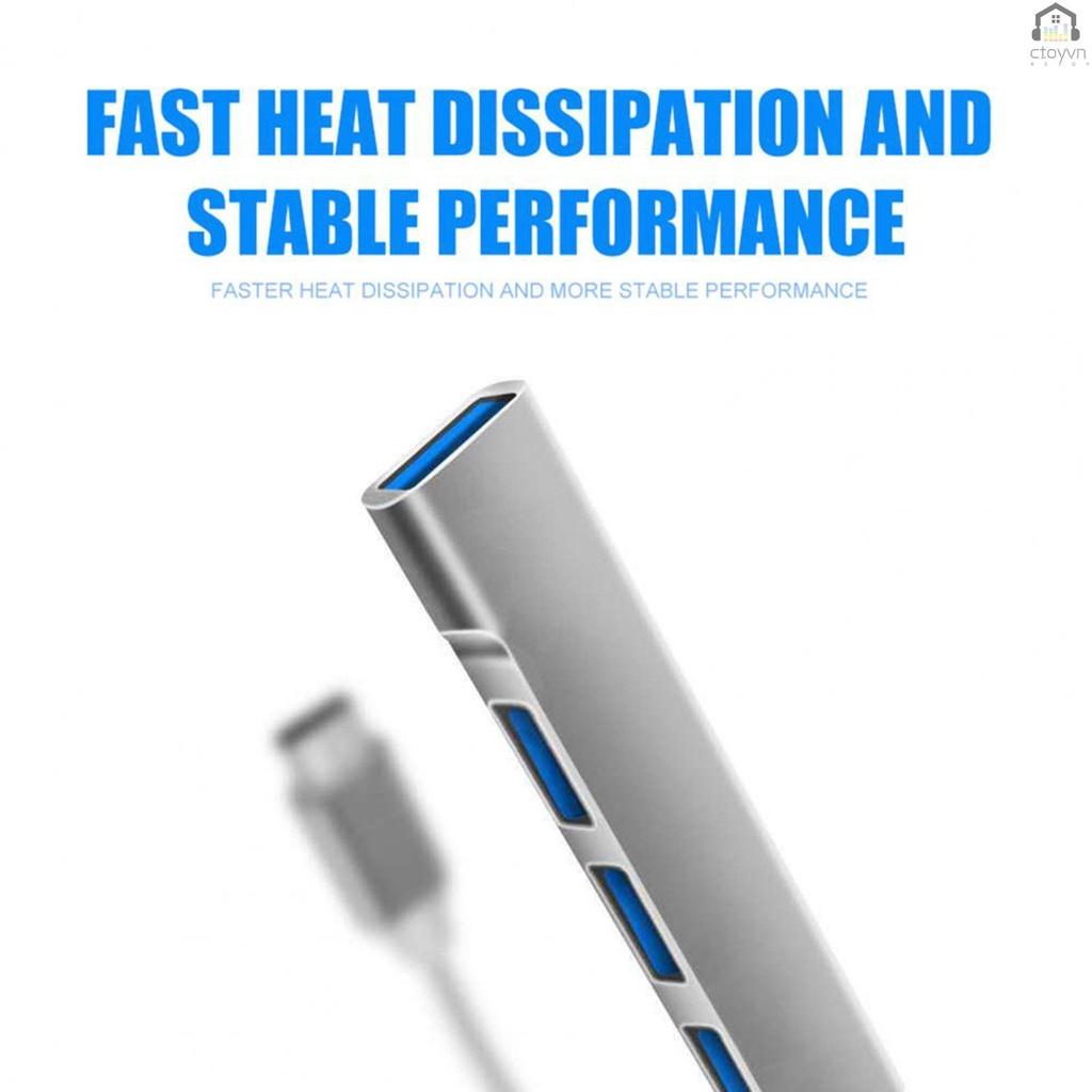 Hub chia 4 cổng USB 3.0/2.0 cho điện thoại máy tính